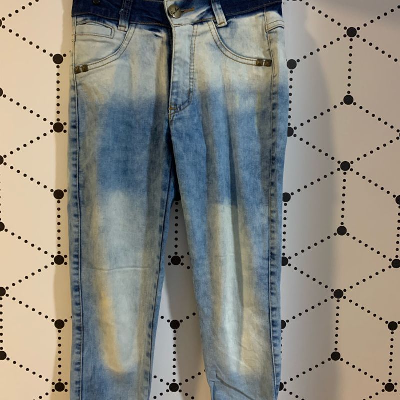 Calça jeans best sale meia perna