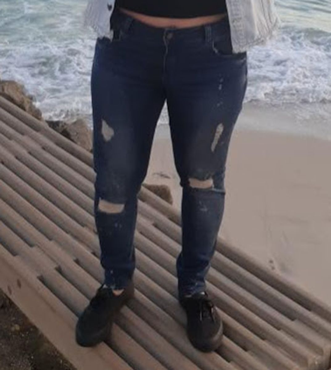 calça jeans aquamar