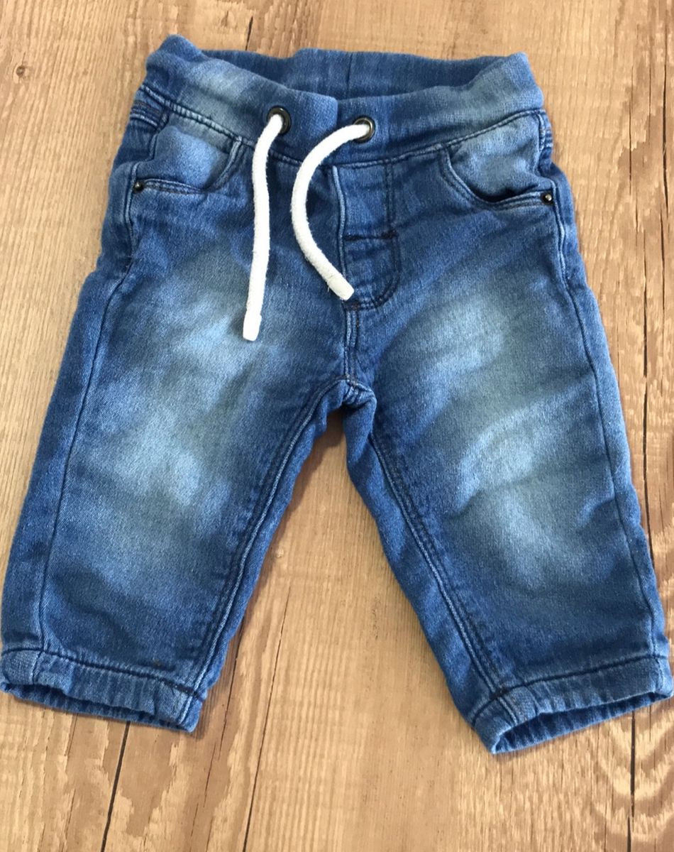 calça jeans bebe 3 a 6 meses