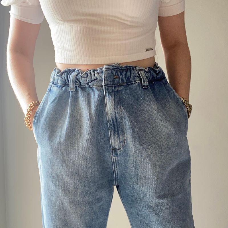 Calça Mom Jeans  Calça Feminina Top Jeans Nunca Usado 77697670