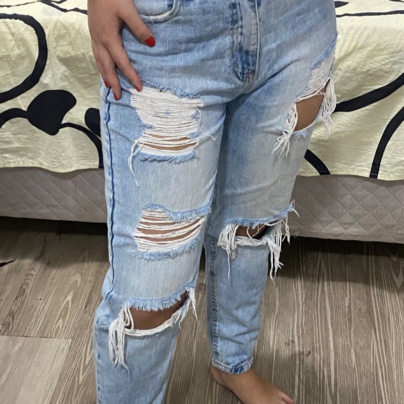 Calça jeans mom store renner