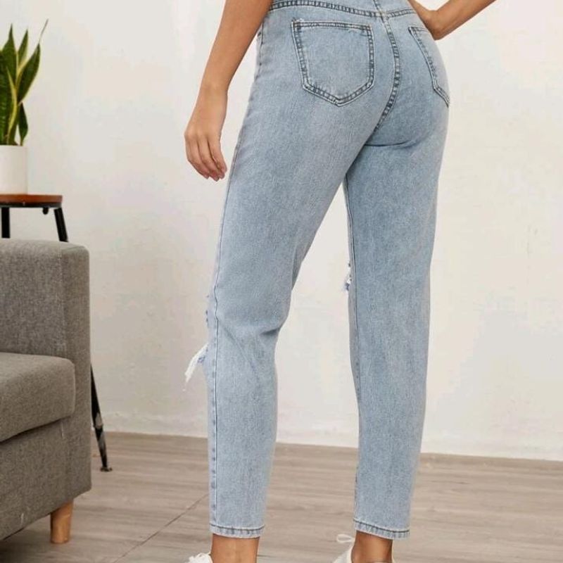 Calça Jeans Mom Cintura Alta | Calça Feminina Shein Nunca Usado 82722607 |  enjoei