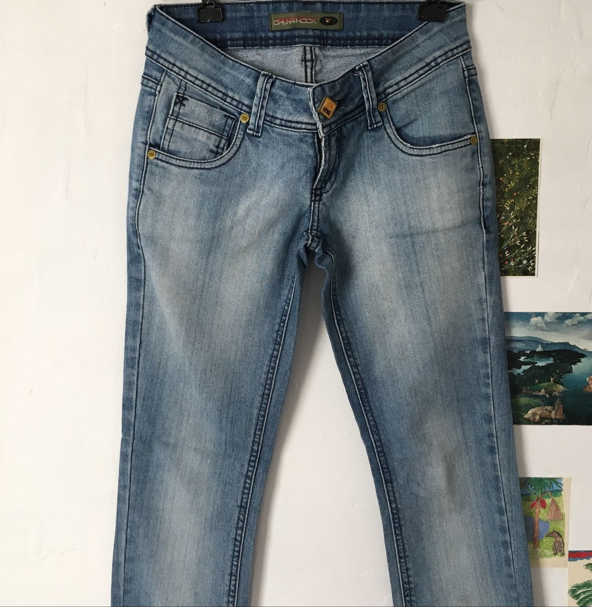 calça jeans masculina opera rock