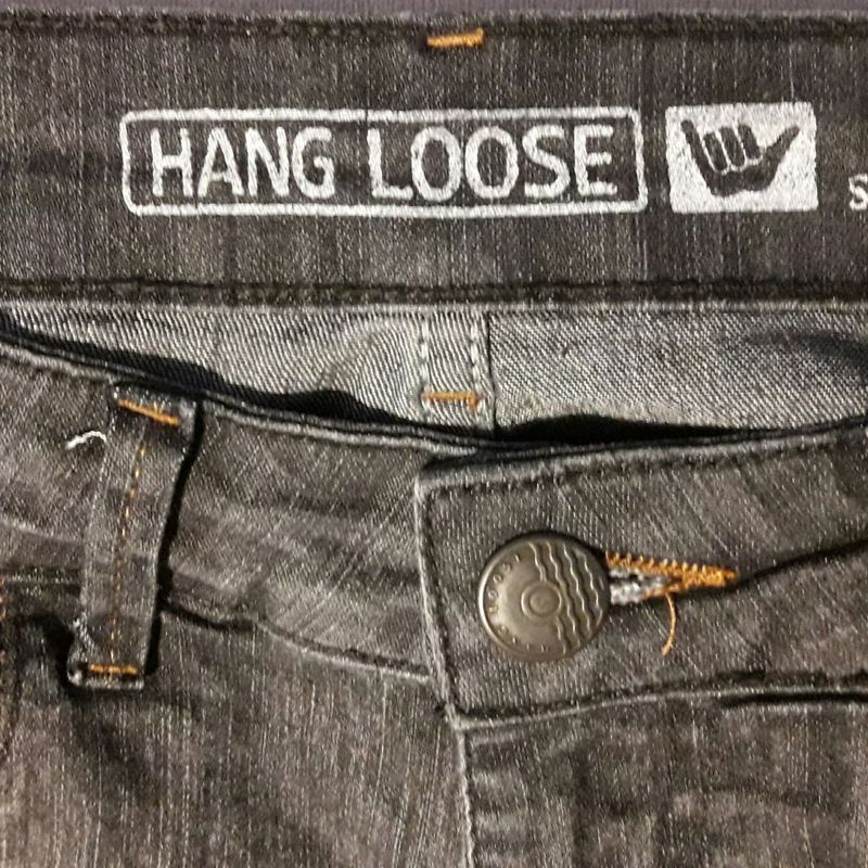 Calça jeans masculina hang sales loose