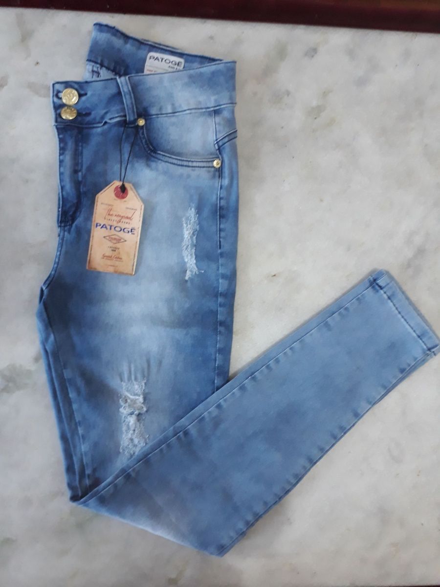 calça jeans patoge cintura alta