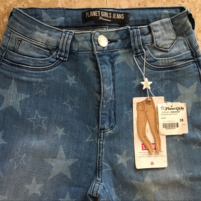 Calça jeans best sale feminina planet girl