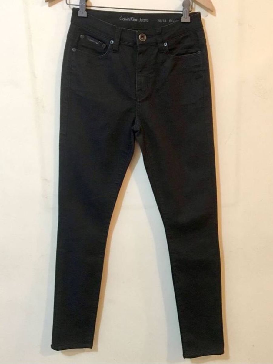 Calça preta store calvin klein feminina