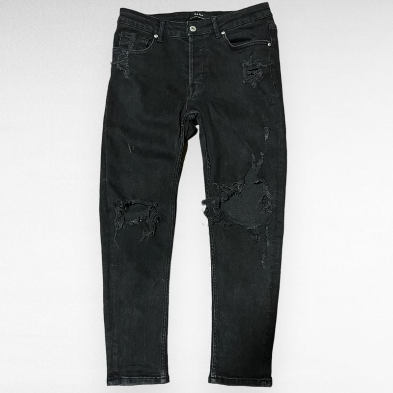 Denim CalÃ§a Da Zara Masculina Jeans Preta CalÃ§a Zara Jeans Calça