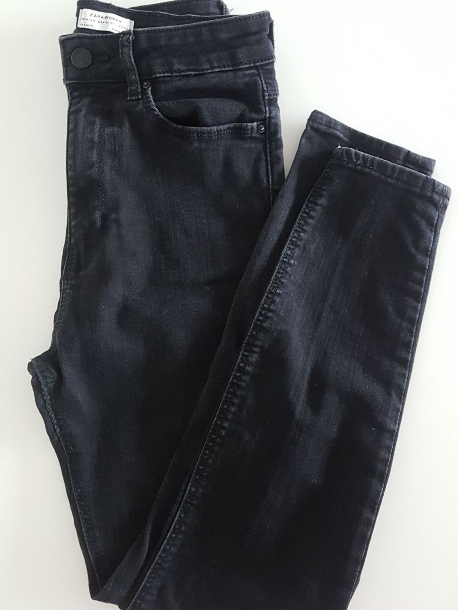 calça jeans preta zara