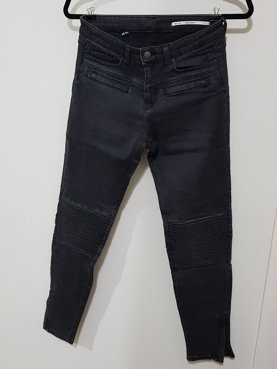 calça jeans preta zara