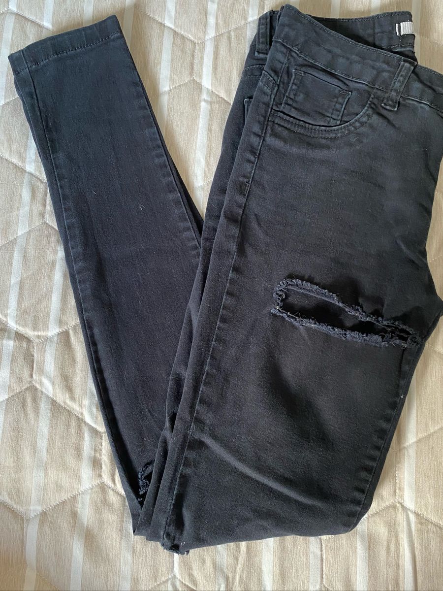 Calça Jeans Preta, Calça Feminina Código Girl Usado 54028637