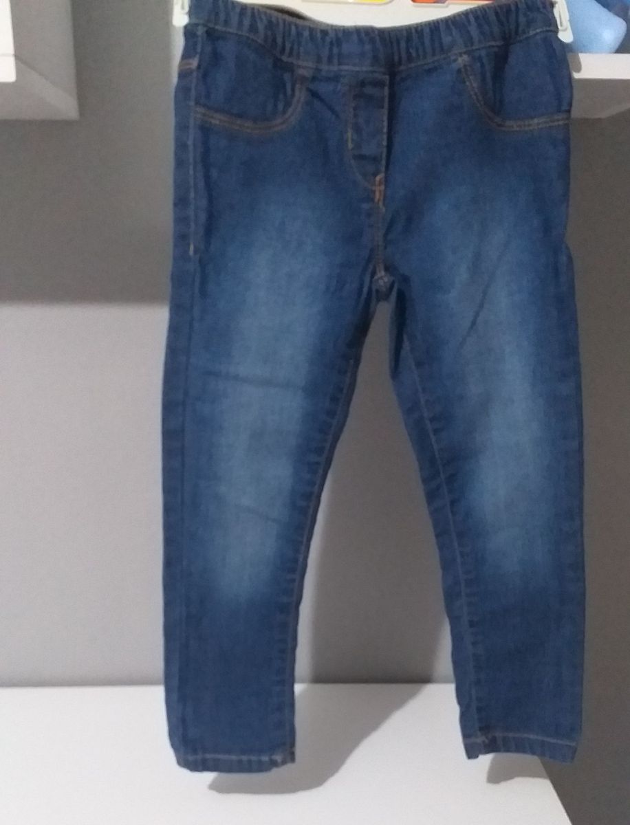 calça jeans com poliester estica