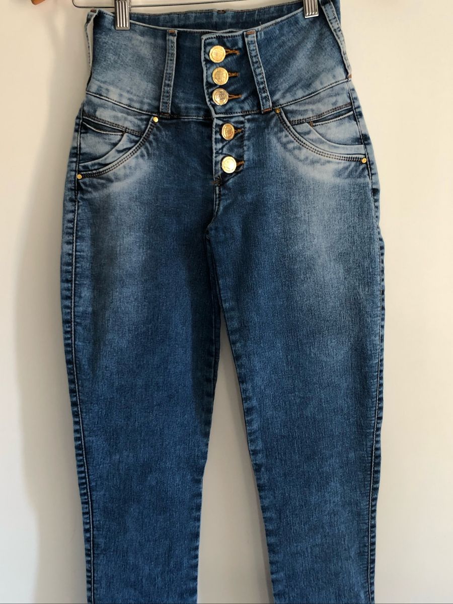 calça jeans ri19 cintura alta