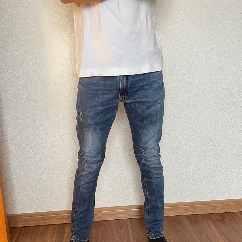 Calça jeans masculina rasgado 2024 renner