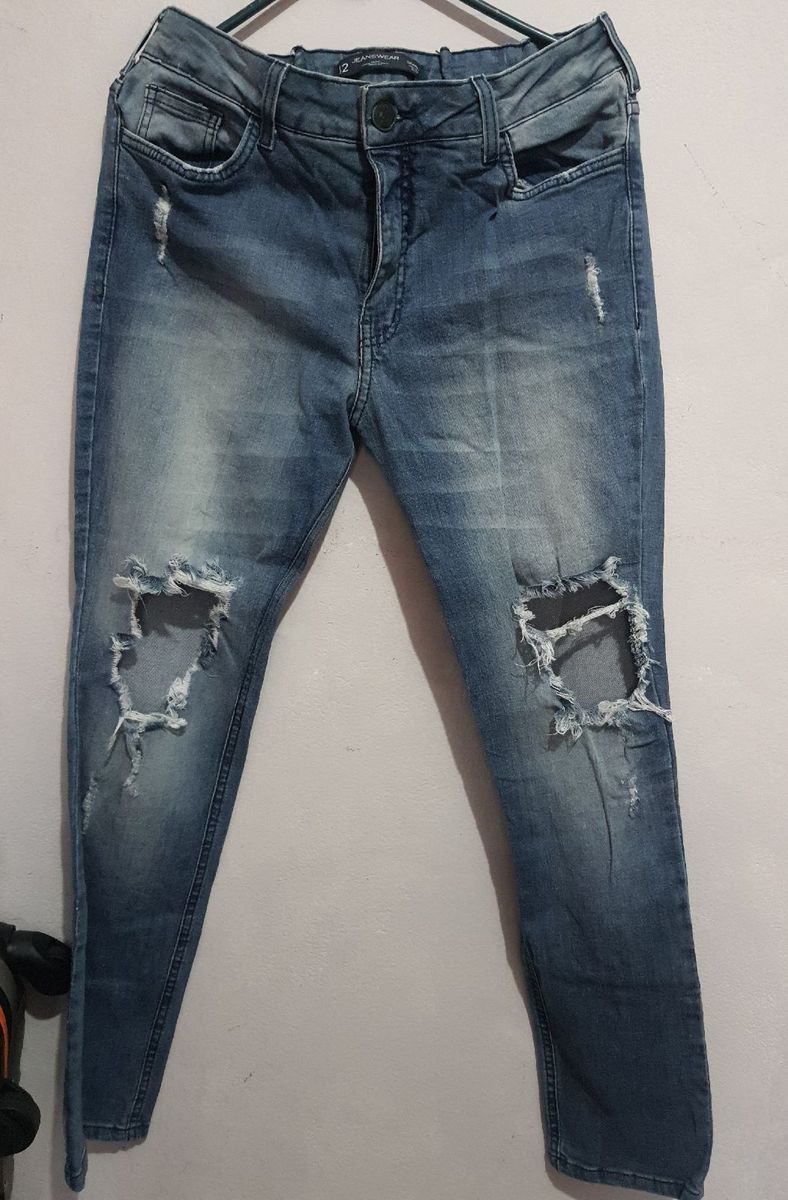 Calça best sale rasgada c&a