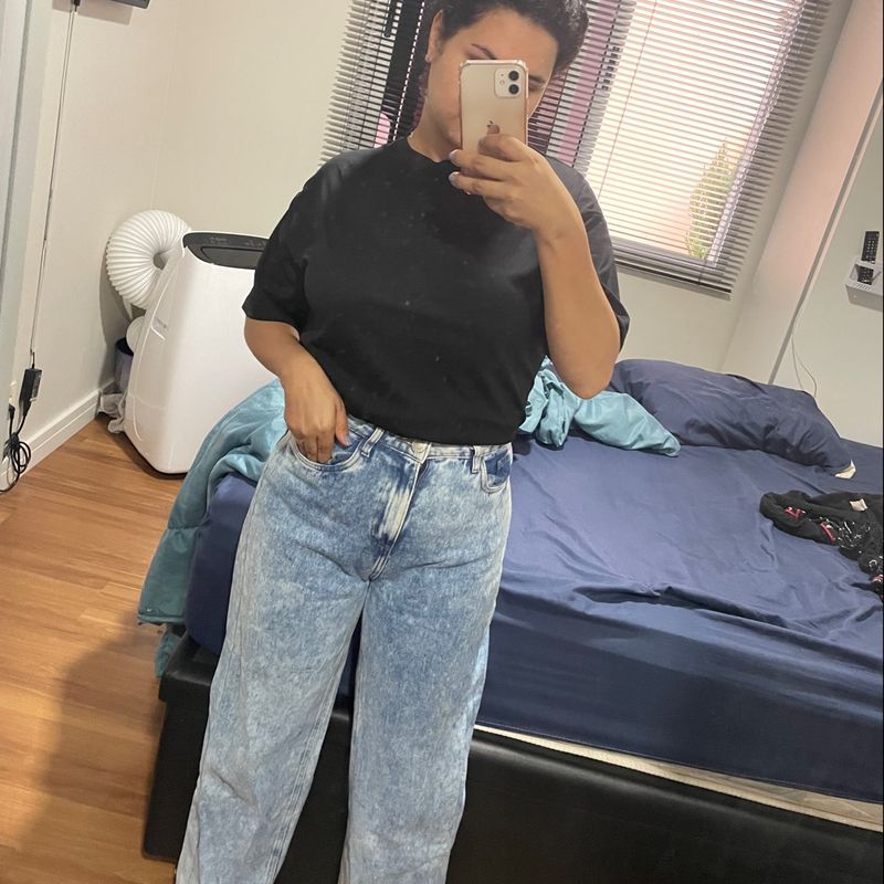 Calça Jeans Reta Amaro Calça Feminina Amaro Usado 83201898 enjoei