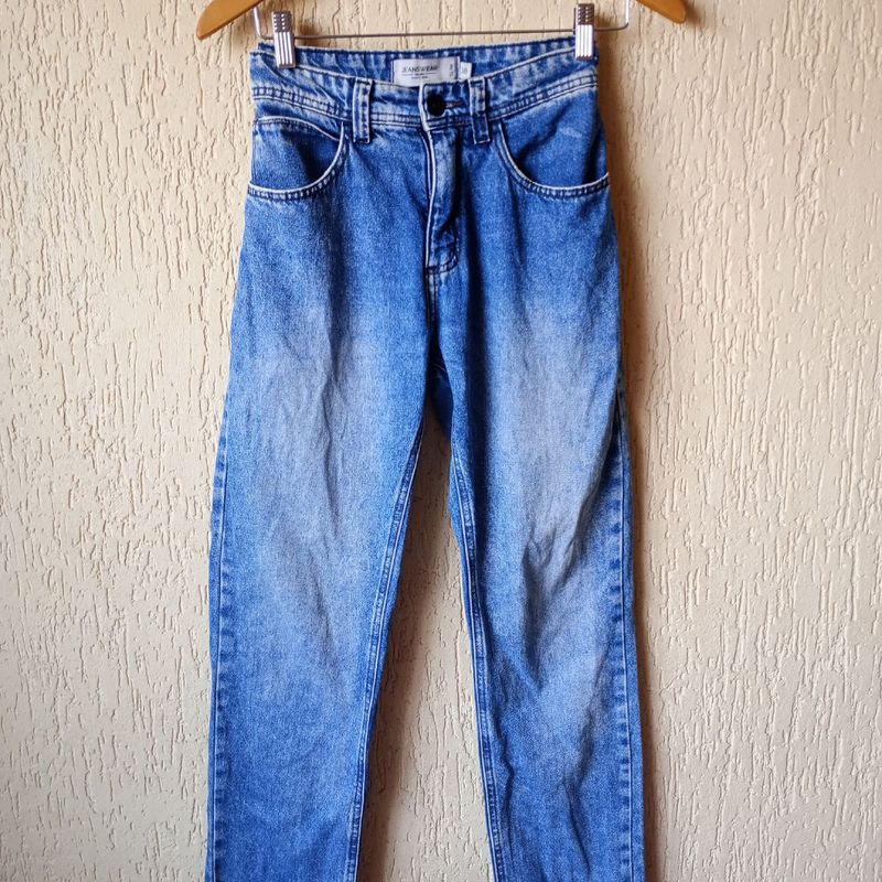 Calça Jeans Reta Masculina Calça Jeans sem Elastano, Masculina