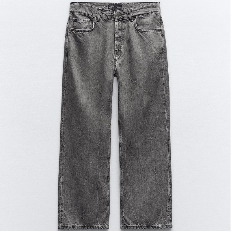 Calça Jeans Reta Preta Zara Calça Feminina Zara Nunca Usado