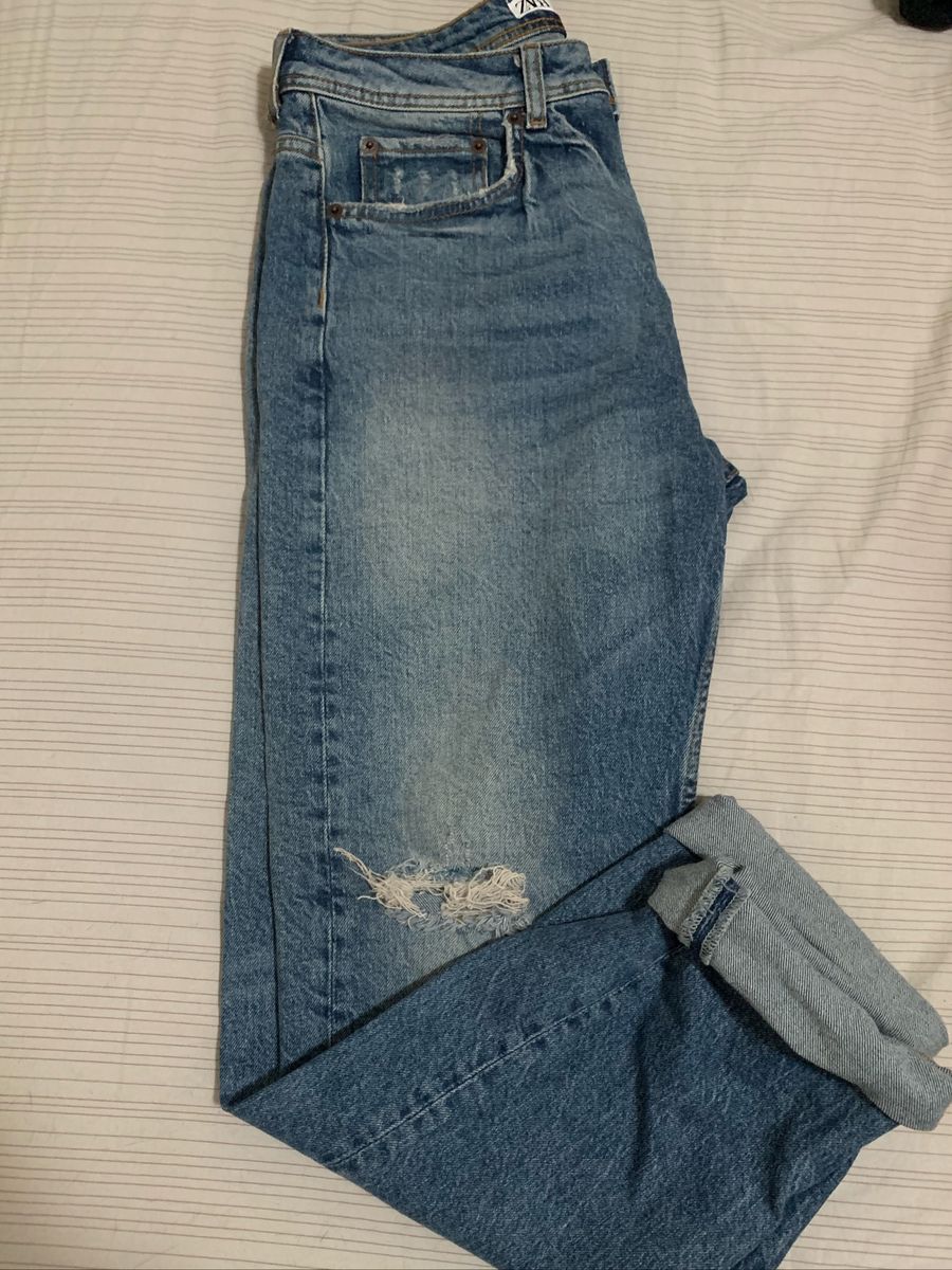 calça jeans retro masculina