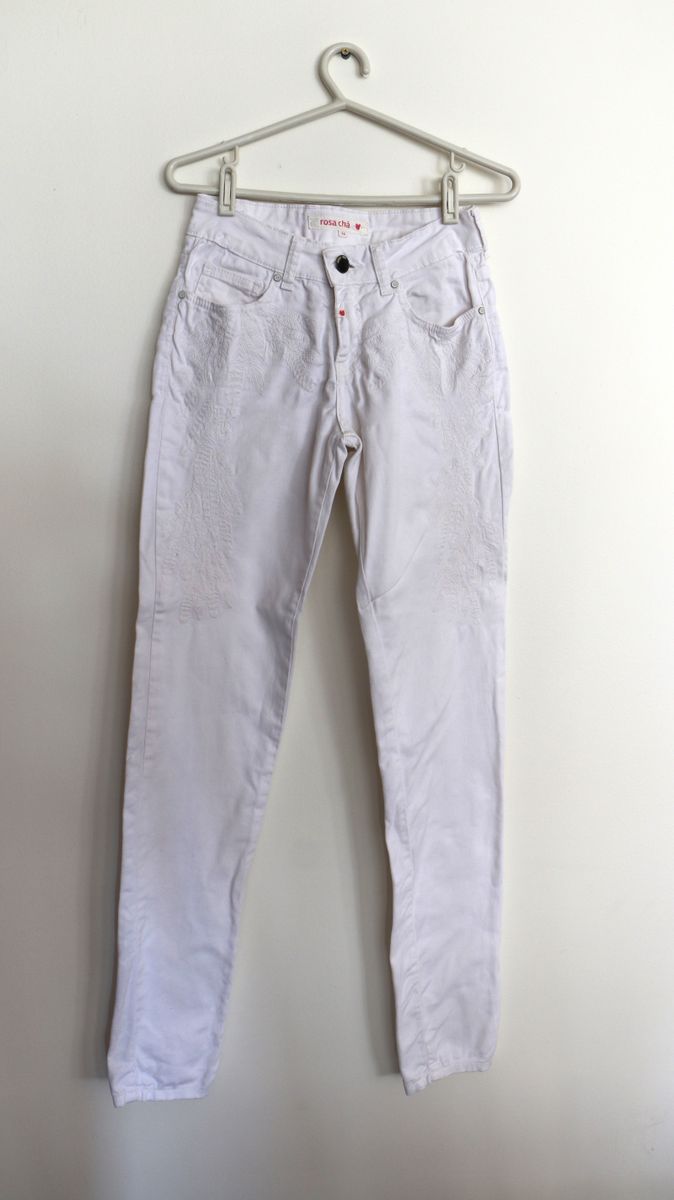 calça rosa cha jeans