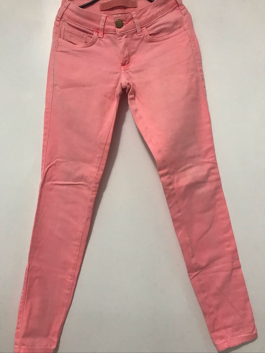 calça jeans rosa feminina