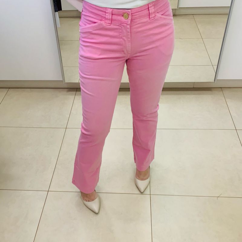 Cal a Jeans Rosa Pastel Modelo Reto 38 Cal a Feminina Ewoman Usado 71917245 enjoei