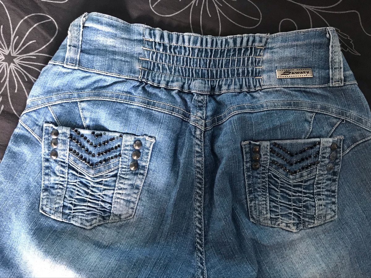 calça jeans feminina cintura alta com elastico