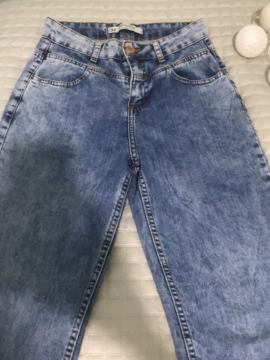 calça jeans semi bag