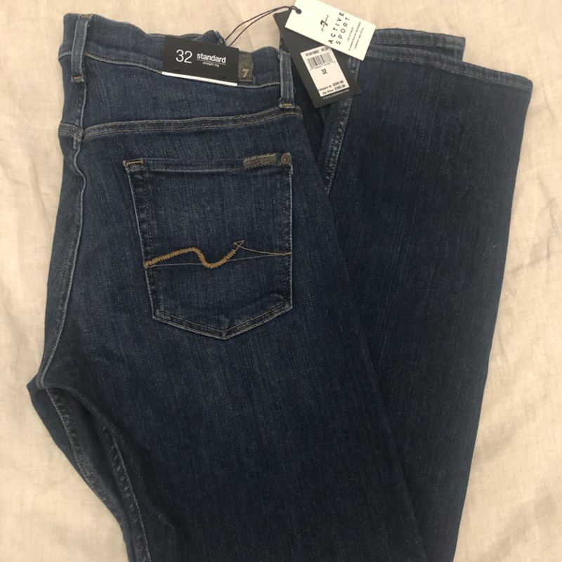 Calça jeans 2024 seven masculina