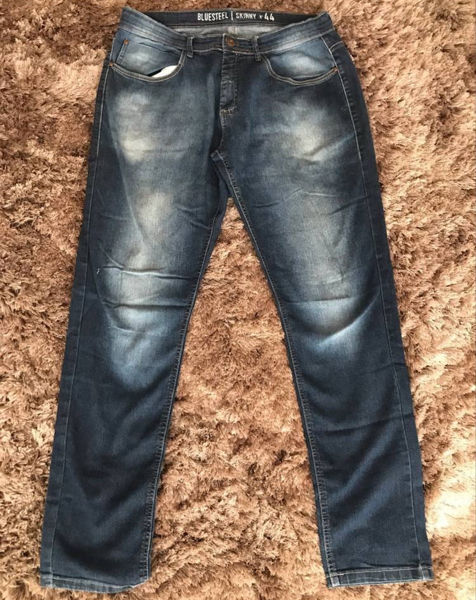 calça jeans skinny blue steel - calças blue-steel