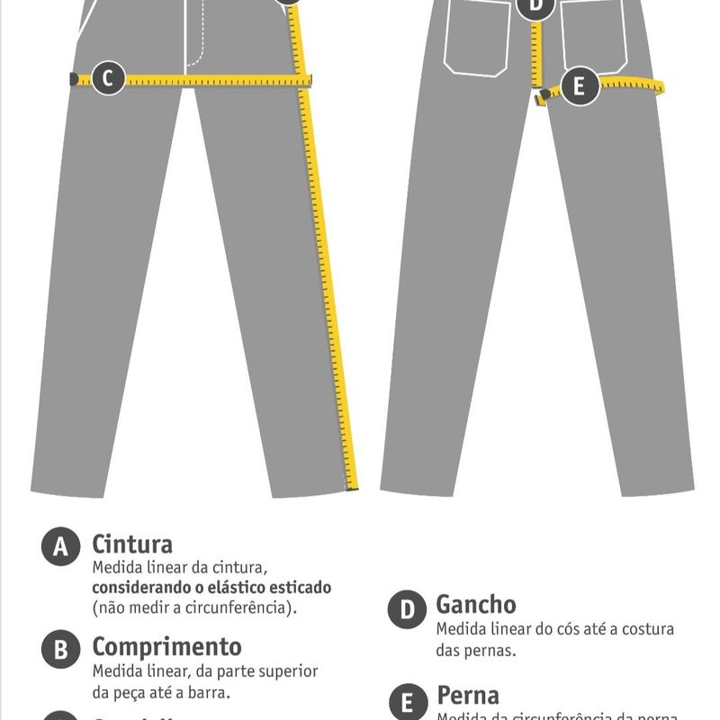 Medidas calça levis store feminina