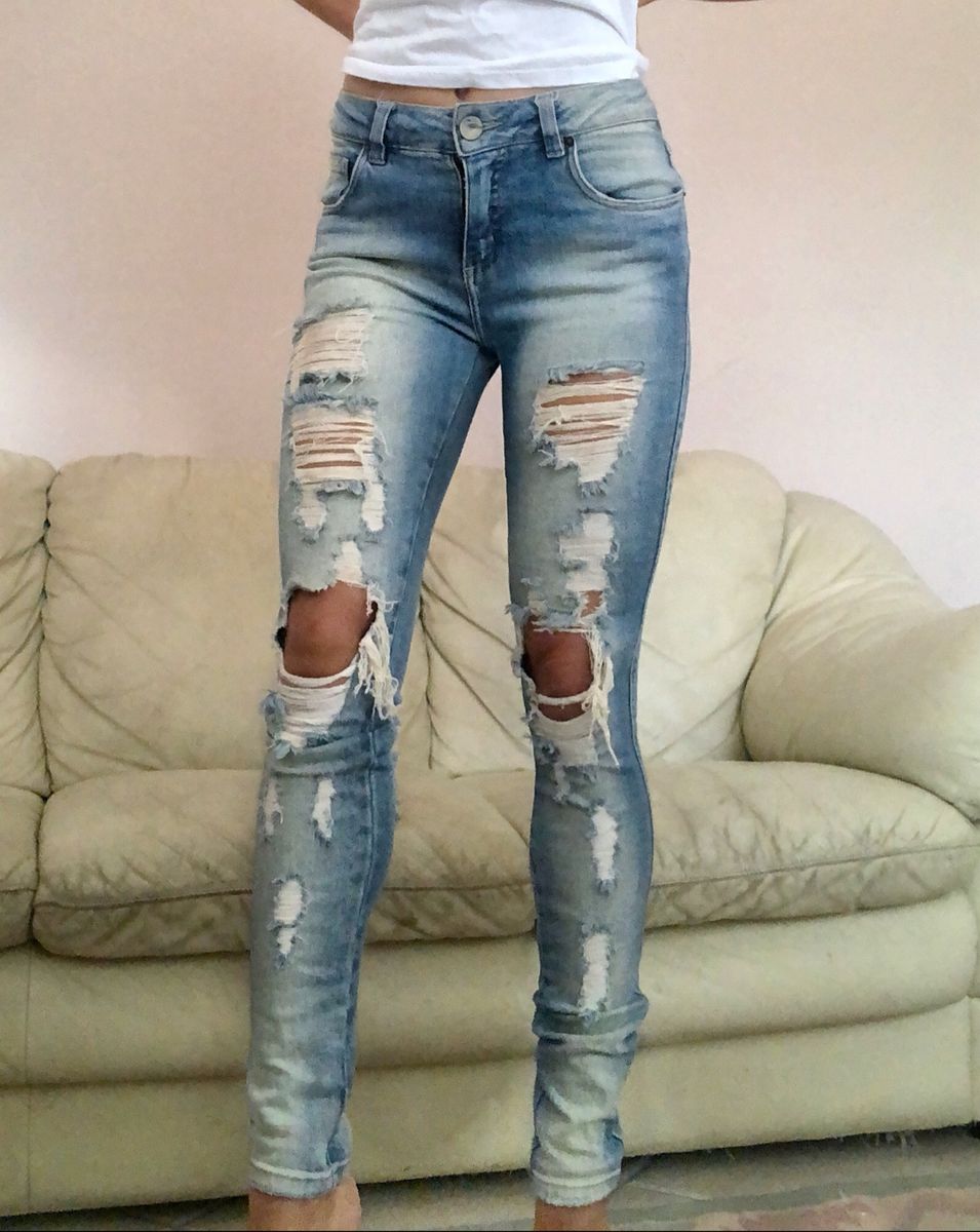 jeans skinny destroyed