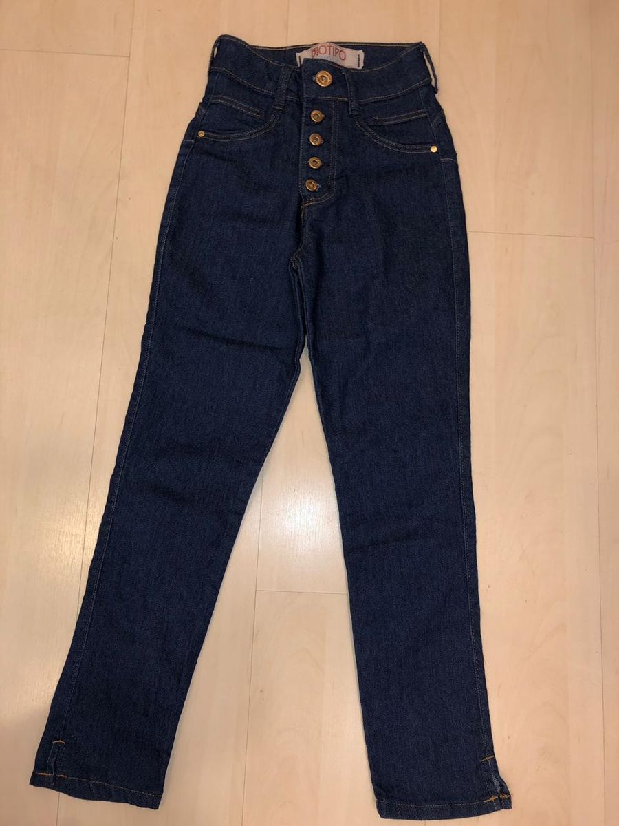 calça jeans cintura alta biotipo