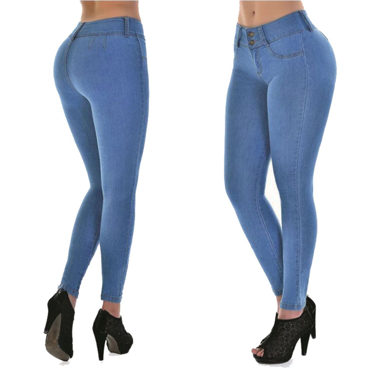 calça feminina azul claro