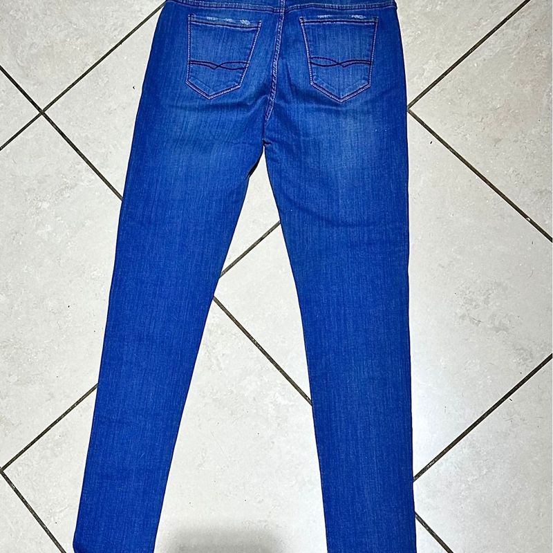 Jeans Skiny Jeans Pura Mania CalÃ§as Jeans Com Listras Do Lado CalÃ§a