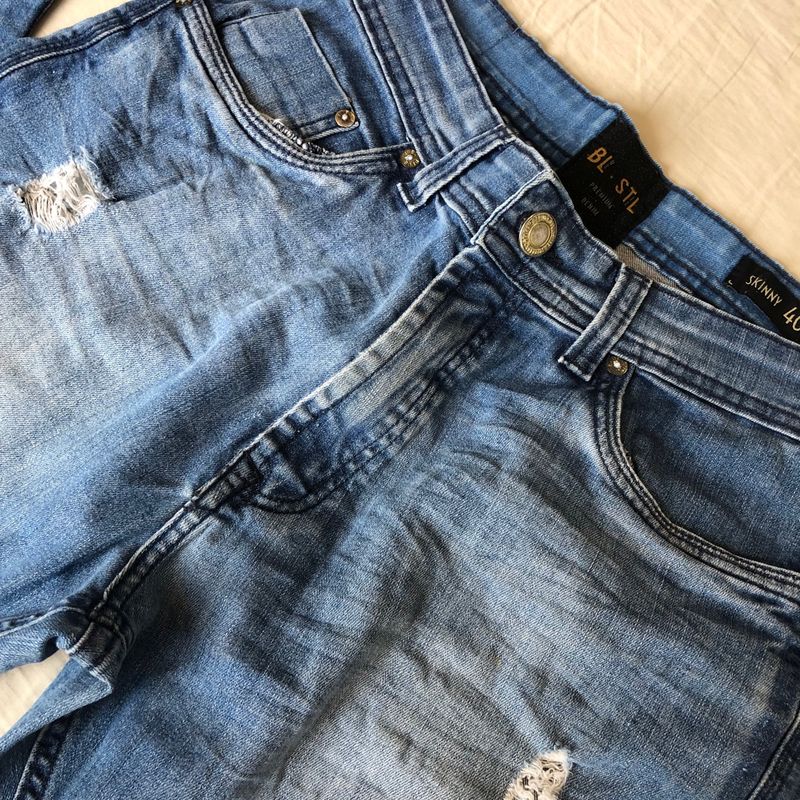Calça jeans masculina rasgado 2024 renner