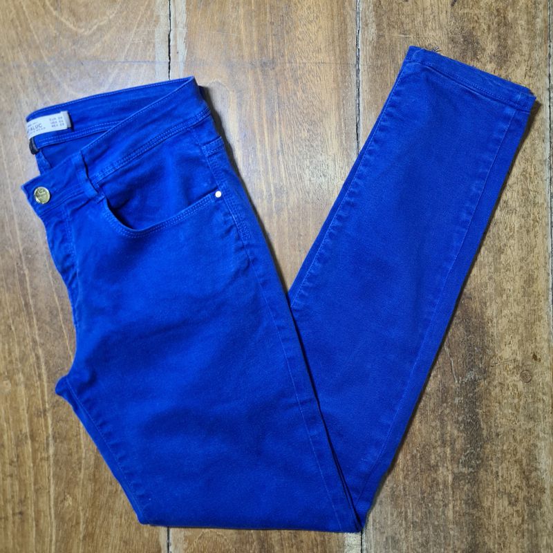 Calça jeans azul sales royal feminina