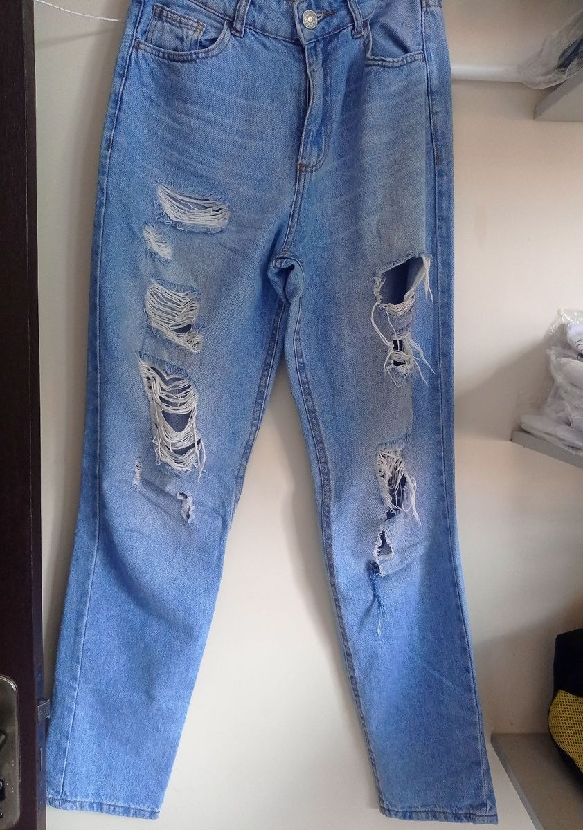 Calça jeans sale toda rasgada