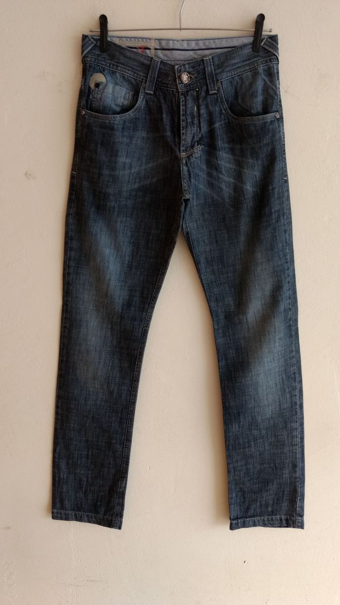 calça jeans masculina tripé