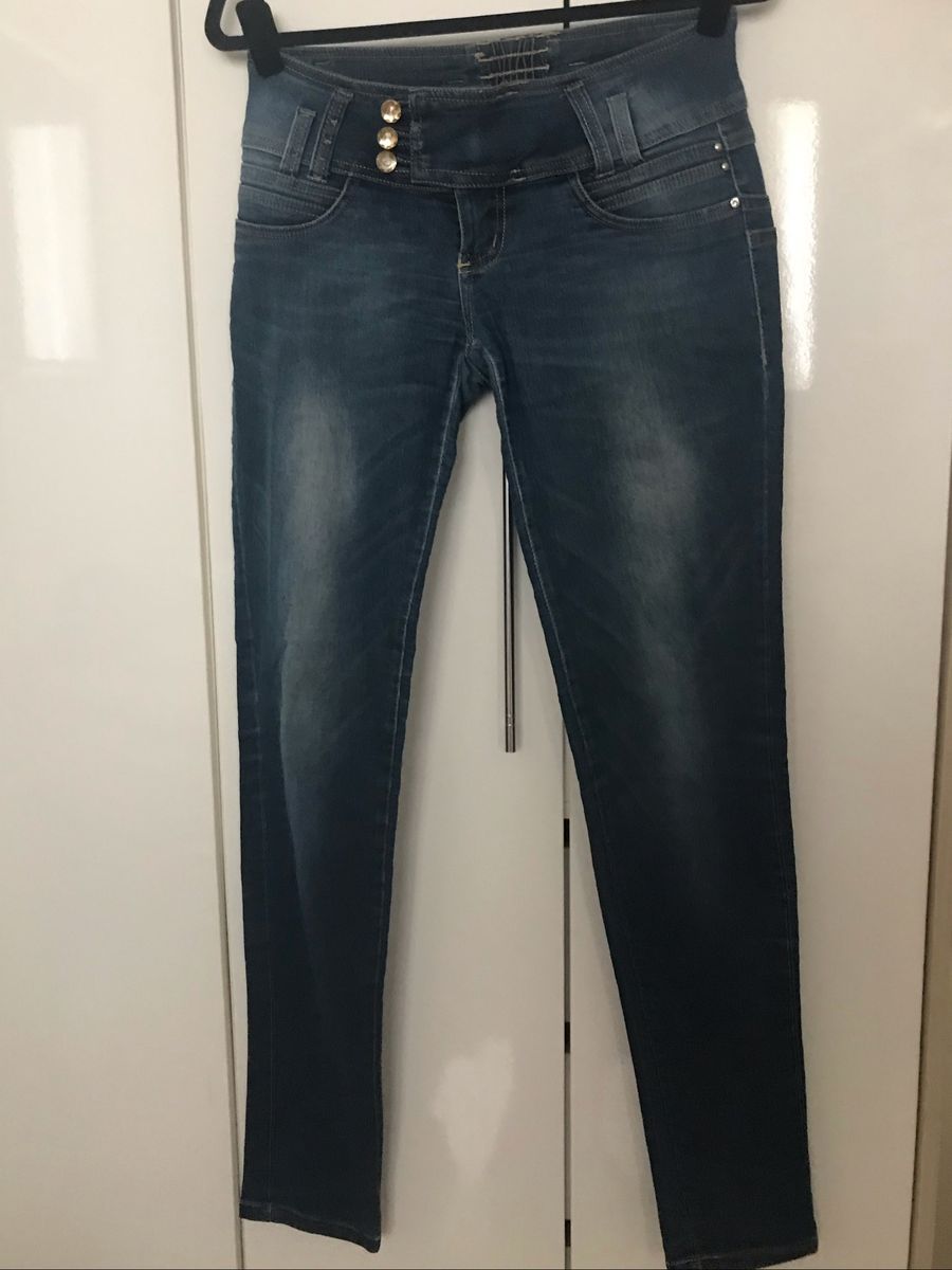 calça jeans cintura baixa sawary