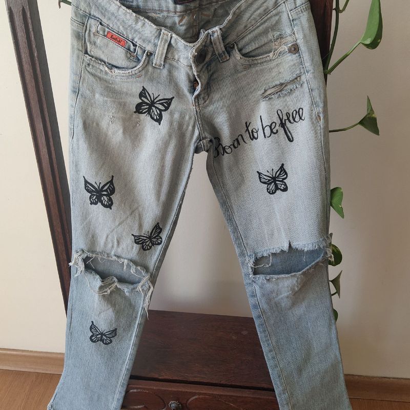 Calça customizada sale