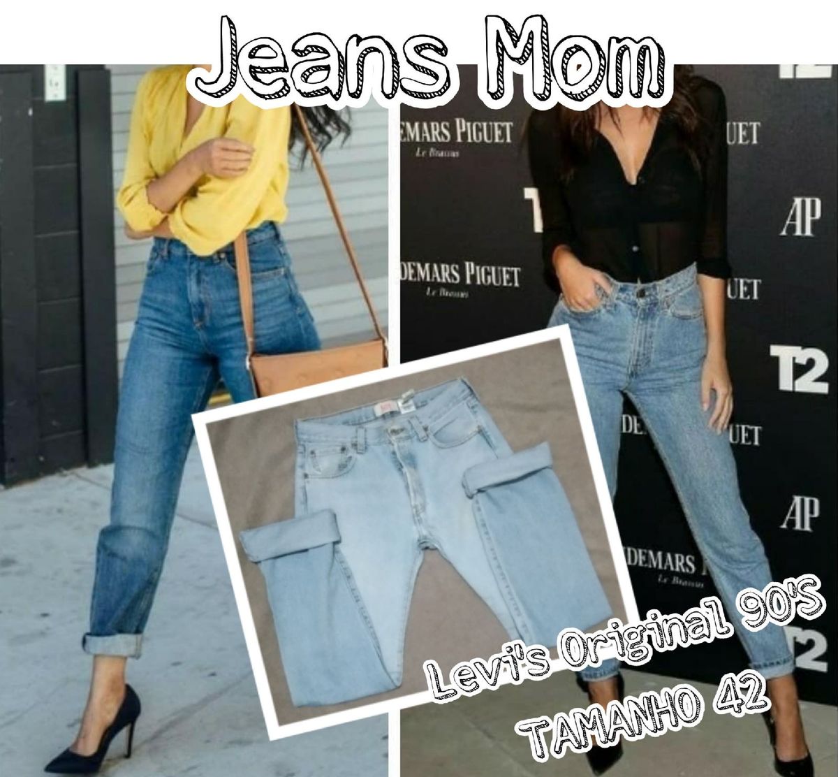 calça jeans vintage levis