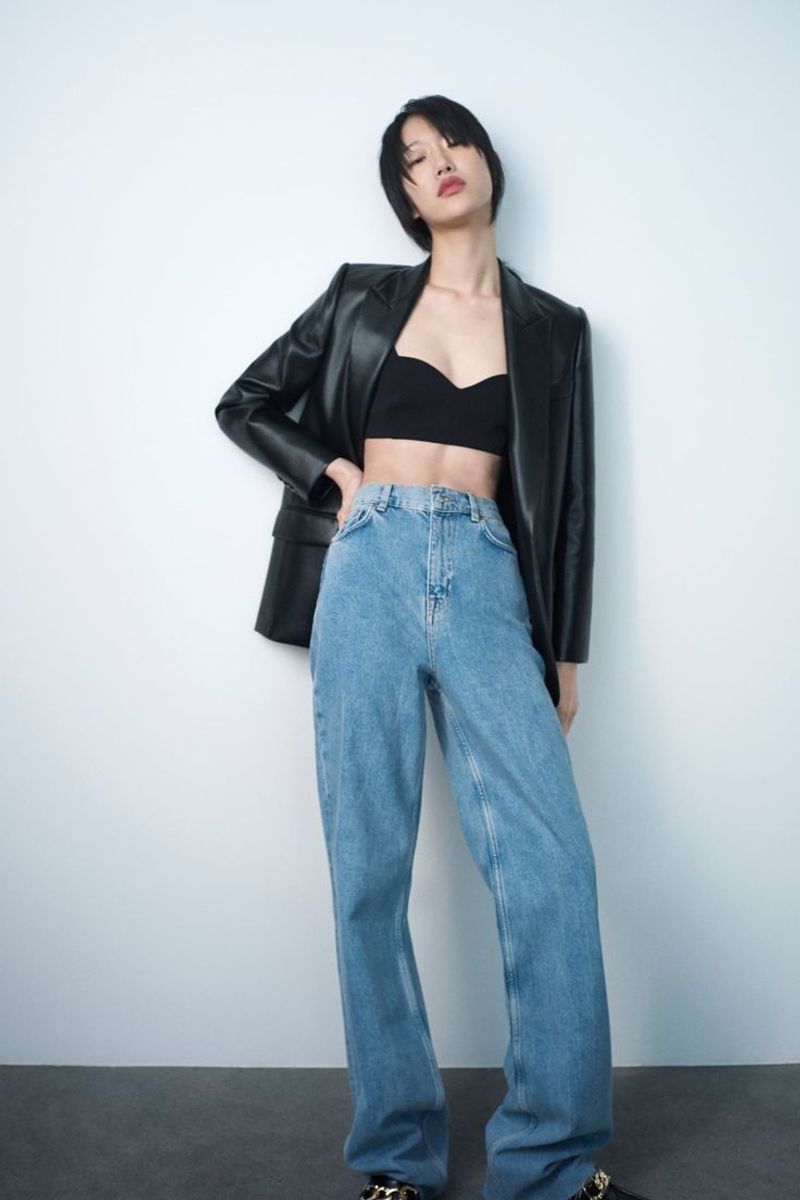 calça jeans wide
