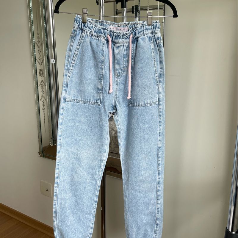 Calça Jeans Youcom Jogger com Cadarço 34 Calça Feminina Youcom