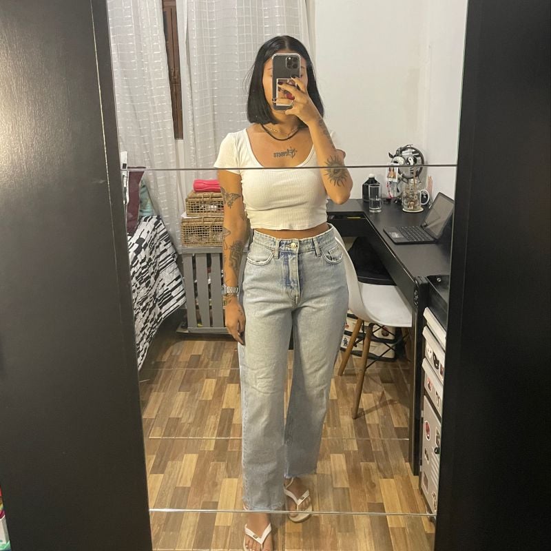 Calça Jeans Feminina Zara Jeans Zara Feminino Mom Jeans Zara Jeans