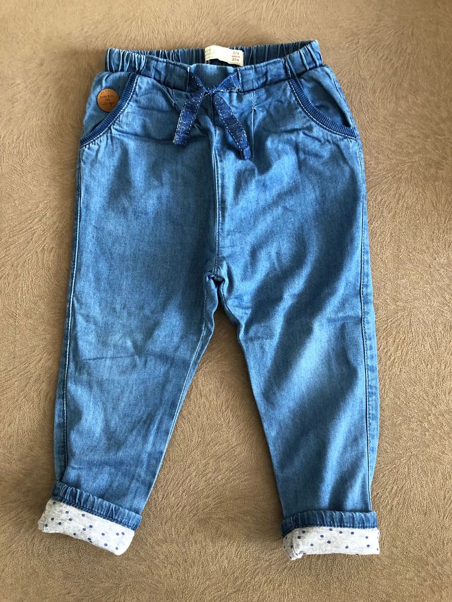 calça jeans zara baby