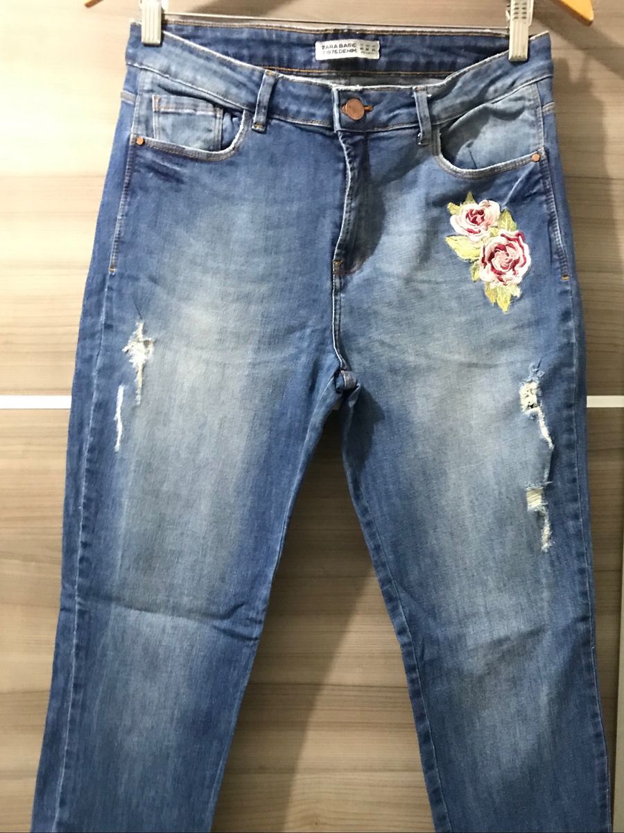 Cal a Jeans Zara Basic Cal a Feminina Zara Usado Cal a Jeans Zara Basic Cal a Feminina Zara Usado