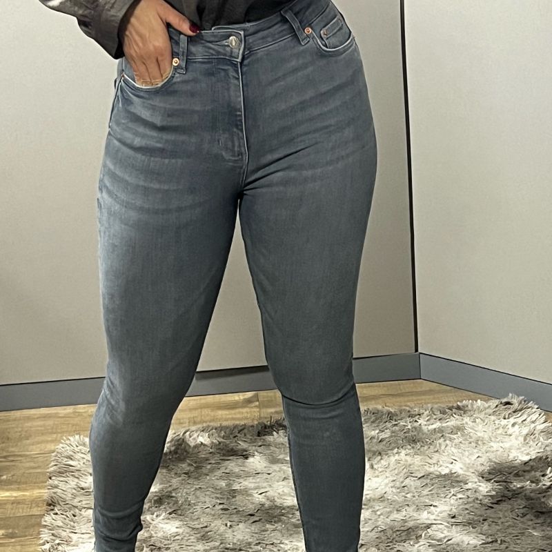 Calça Jeans Zara com Elastano Cintura Alta Tam 36, Calça Feminina Zara  Usado 84814772