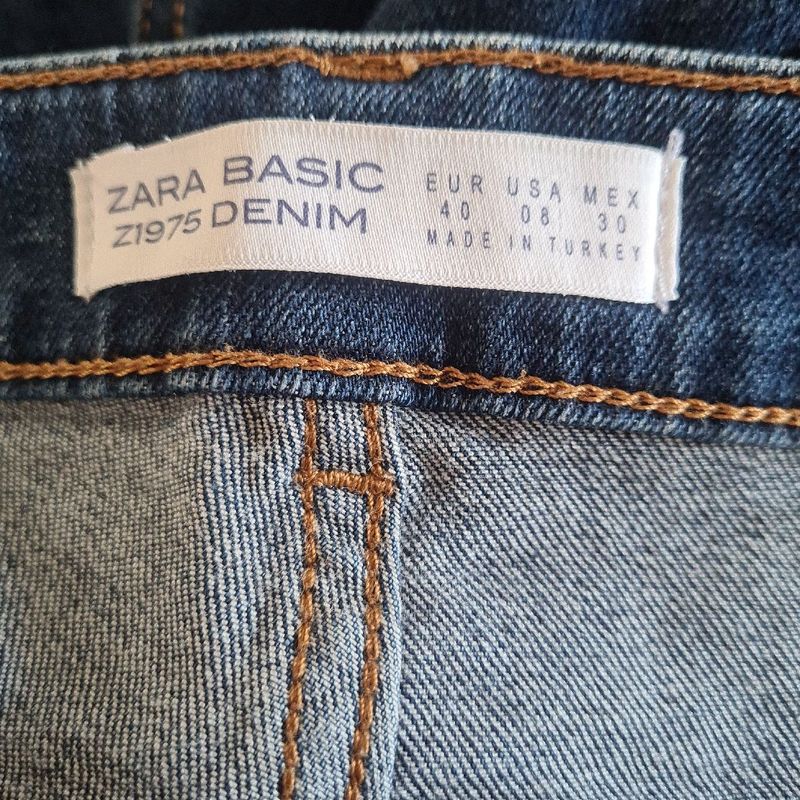 Calça Jeans Zara Feminino com Detalhe Lindo, Calça Feminina Zara Usado  90755135