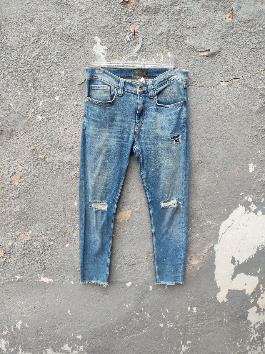 HOT Jeans Men Zara Jeans Verdi Calça Jeans Zara Man Calça